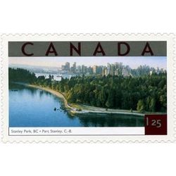 canada stamp 1953b stanley park vancouver bc 1 25 2002