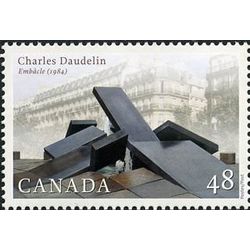 canada stamp 1954 embacle by charles daudelin 48 2002