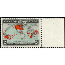 canada stamp 86b christmas map of british empire 2 1898 M VFNH 019