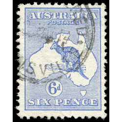 australia stamp 8b kangaroo and map 1913