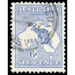 australia stamp 8b kangaroo and map 1913 U 001