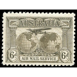 australia stamp c3 airplane and globes 1931