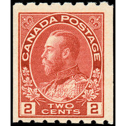 canada stamp 124 king george v 2 1913 M F VFNH 015
