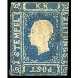 austria stamp p5 franz josef 1858