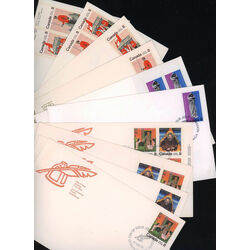 collection of 52 canada first day covers 8c all grouped together by scott