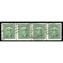 canada stamp 263strip king george vi 1943