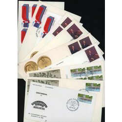 collection of 20 canada first day covers 30c all grouped together by scott
