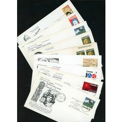 collection of 50 old canada first day covers all grouped together by scott 1968 1971