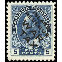 canada stamp mr war tax mr2bi war tax 5 1915 M VFNH 005