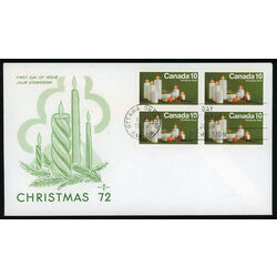 canada stamp 608 christmas candles 10 1972 FDC 001