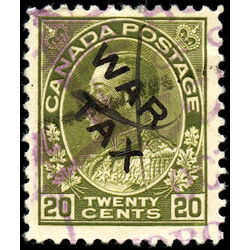 canada stamp mr war tax mr2c war tax 20 1915 U VF 020