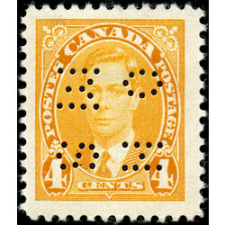 canada stamp o official o234 king george vi 4 1937