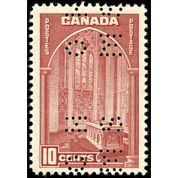 canada stamp o official o241 memorial chamber 10 1938