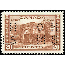 canada stamp o official o9 243 fort garry gate 20 1938