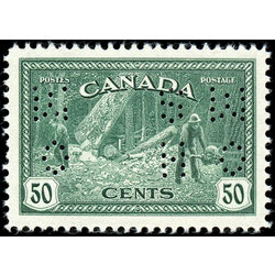 canada stamp o official o9 272 lumbering 50 1946