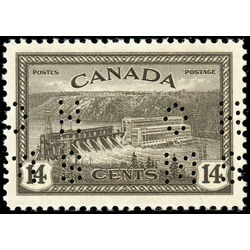 canada stamp o official o270 hydroelectric station 14 1946