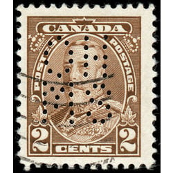 canada stamp o official oa218 king george v 2 1935