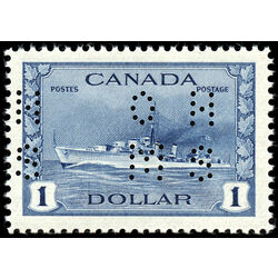 canada stamp o official o9 262 destroyer 1 00 1942