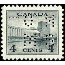 canada stamp o official o9 253 grain elevators 4 1942