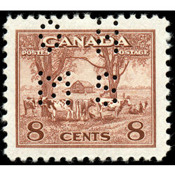 canada stamp o official o9 256 farm scene 8 1942