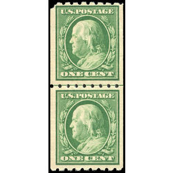 us stamp postage issues 390 franklin 1 1910 M 001