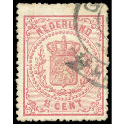 netherlands stamp 20b coat of arms 1 1869 U 001