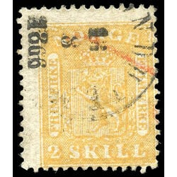 norway stamp 6 coat of arms 1856