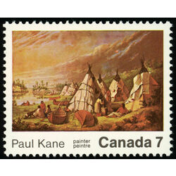 canada stamp 553ii indian encampment on lake huron 7 1971