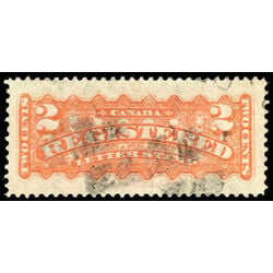 canada stamp f registration f1a registered stamp 2 1875 U XF 008