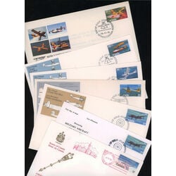 collection of 7 fdc of canada aircrafts and flotting boats