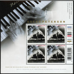 canada stamp 2118a oscar peterson 1925 2007 and keyboard 2005