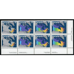 canada stamp 893a block canada day 1981 PB LR
