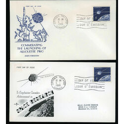 canada stamp 445 satellite over canada 5 1966 FDC 001