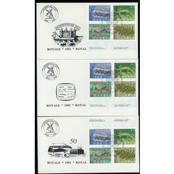rare collection of 3 special event covers lakeshore stamp club 1961 1991 1309a