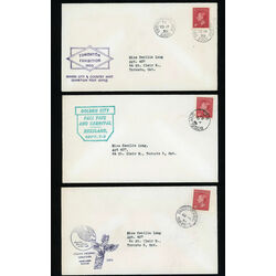 collection of 3 covers from 3 different exhibitions 1950 51