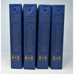 canada collection in 4 used jacques cartier albums