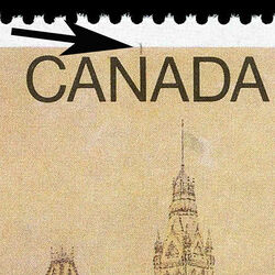 canada stamp 852a academy of arts 1980 M PANE VARIETY 851I