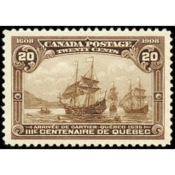 canada stamp 103 cartier s arrival 20 1908