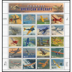 us stamp postage issues 3142 classic american aircraft 1997