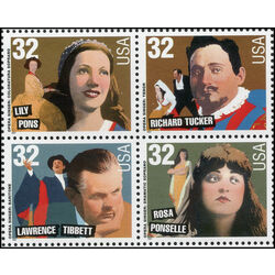 us stamp postage issues 3157a opera singers 1997