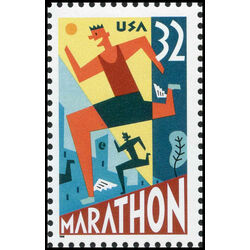 us stamp postage issues 3067 marathon 32 1996