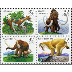us stamp postage issues 3080a prehistoric animals 1996