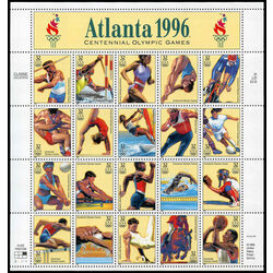 us stamp postage issues 3068 1996 summer olympic games 1996