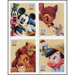 us stamp postage issues 3868a the art of disney friendship 2004