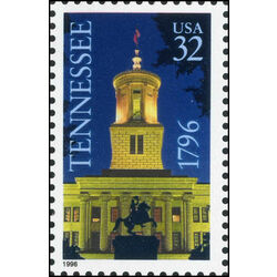 us stamp postage issues 3070 tennessee statehood bicentennial 32 1996
