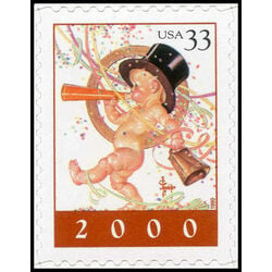 us stamp postage issues 3369 baby new year 33 1999