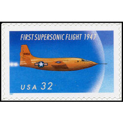 us stamp postage issues 3173 first supersonic flight 50th anniversary 32 1997