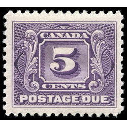 canada stamp j postage due j4a first postage due issue 5 1906 M VF 003