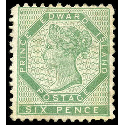 prince edward island stamp pe7d queen victoria 6d 1862 M F NG 001