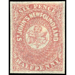 newfoundland stamp 21i 1861 third pence issue 6 d 1861